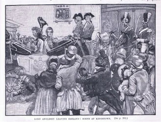 Lord Anglesey forlader Irland: Scene ved Kingston
